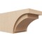 Ekena Millwork 6in. W x 6in. H x 12in. L Rivera Woodgrain TimberThane Rafter Tail, Primed Tan RFTUR06X06X12RIVRCPR - alternate 1
